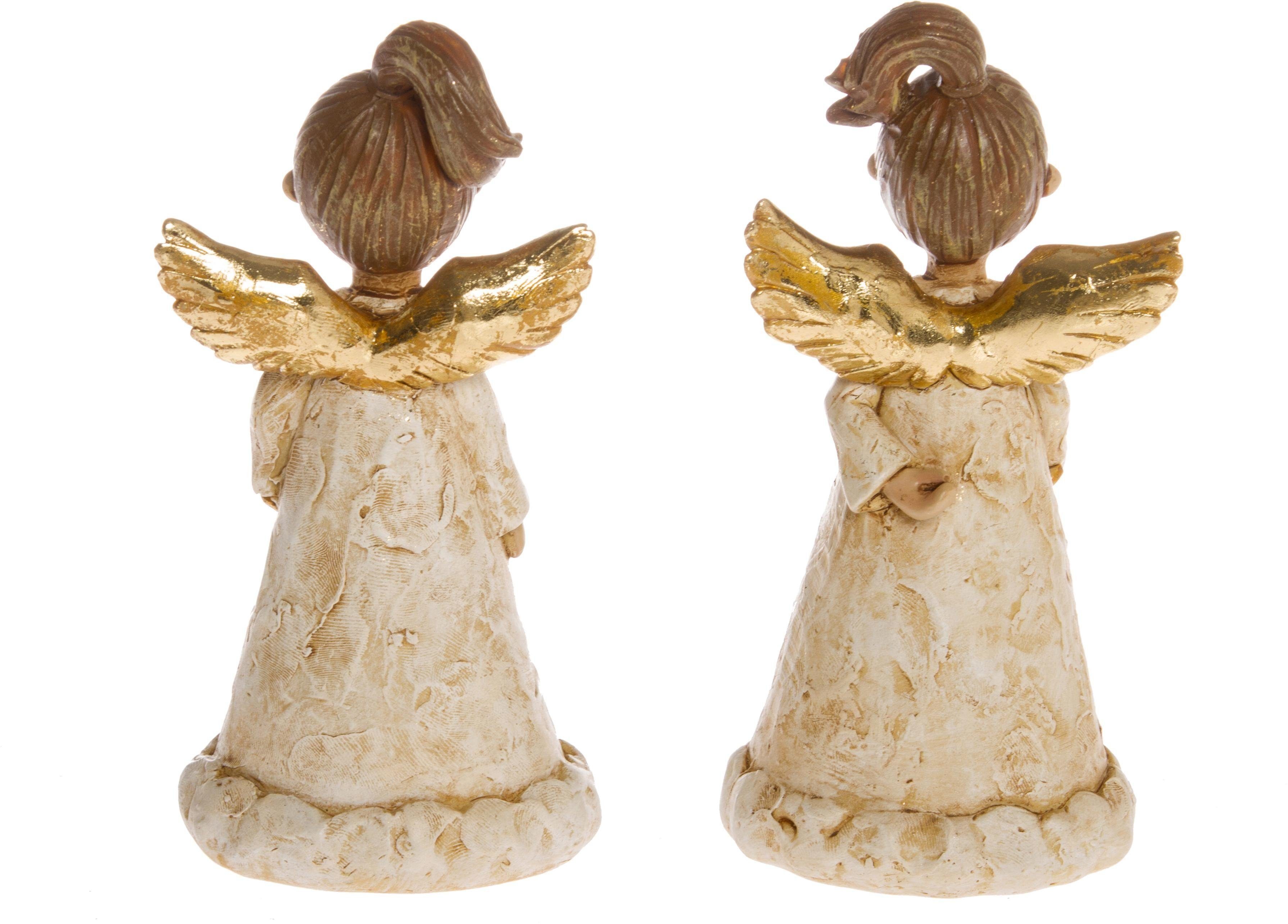 Myflair Möbel & Accessoires Engelfigur Weihnachtsdeko (Set, 2 St), goldfarb günstig online kaufen