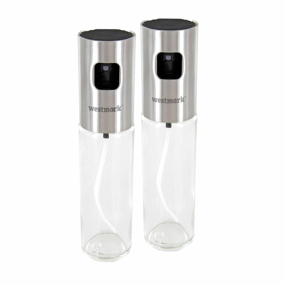 WESTMARK Menage-Set Essig- &Ölsprüher mit Pump-Sprühkopf, Füllvolumen: je 100ml, Höhe:, rostfrei, hygienisch, geruchsneutral