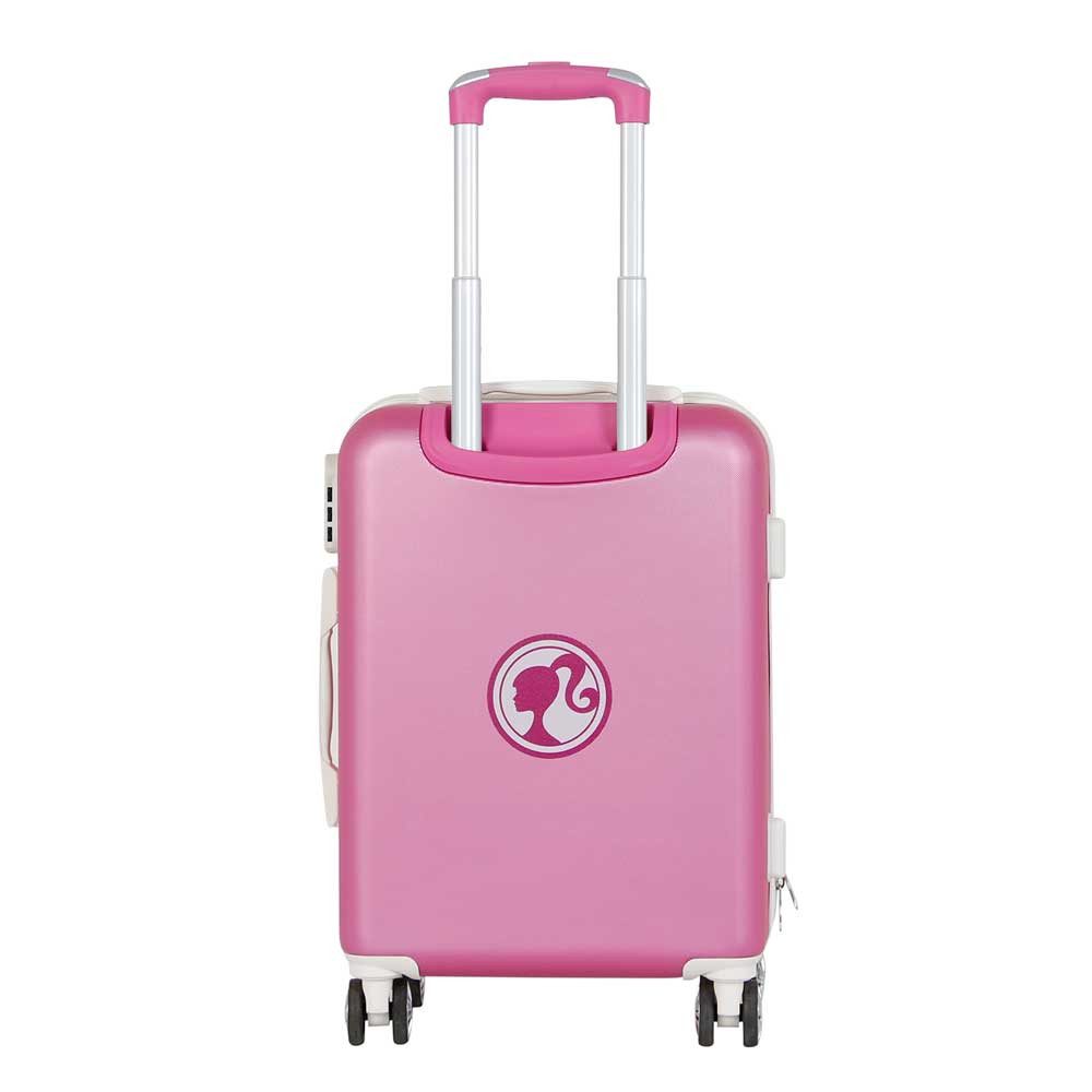 Karactermania Hartschalen-Trolley Barbie Kabinenkoffer Trolley Reisekoffer ABS Koffer Suitcase, Teleskopgriff