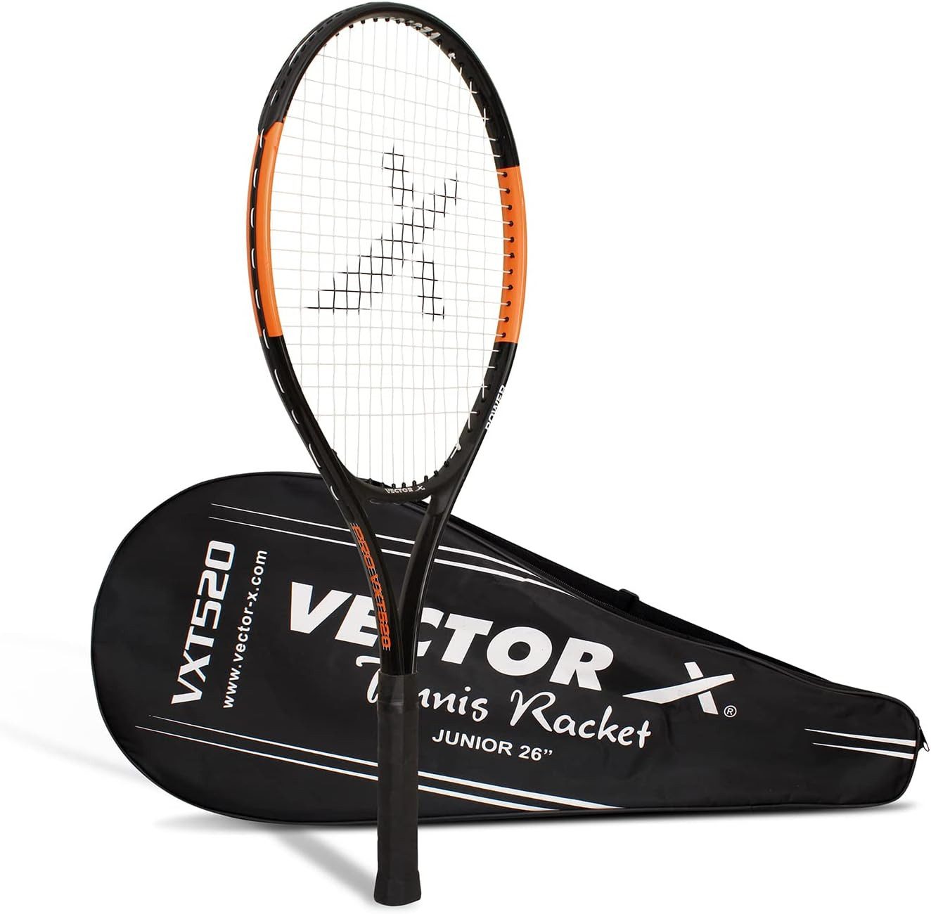 Vector X Tennisschläger Vxt 520 Strung Tennisschläger Für Männer &Jungen, (Verkaufspaket: 1 Tennisschläger, Superleicht & leicht zu schwingen, Griffgröße - 4 3/8), sowohl für Anfänger als auch für Fortgeschrittene geeignet