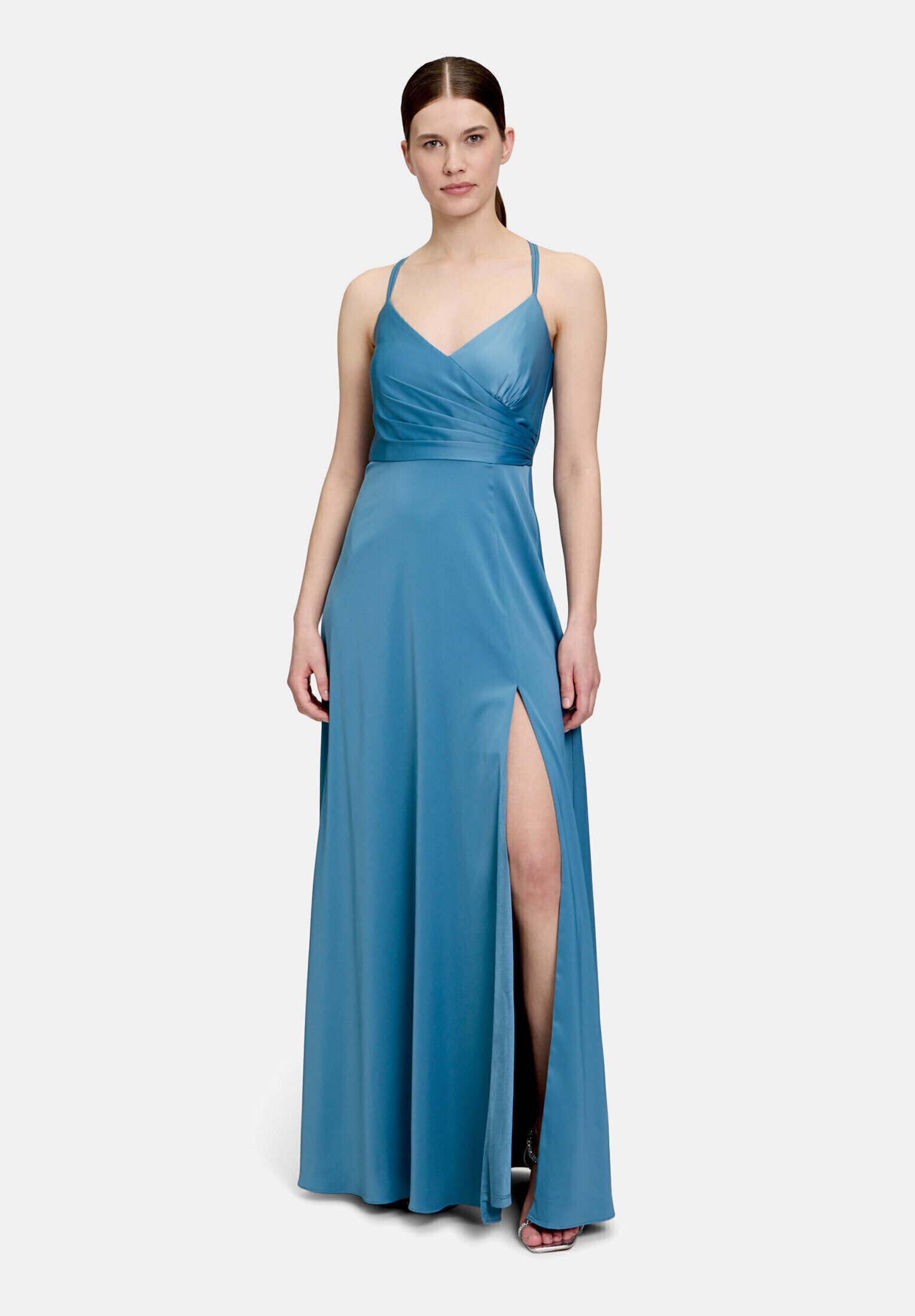 Vera Mont Abendkleid Damen mit V-Ausschnitt Schlitz