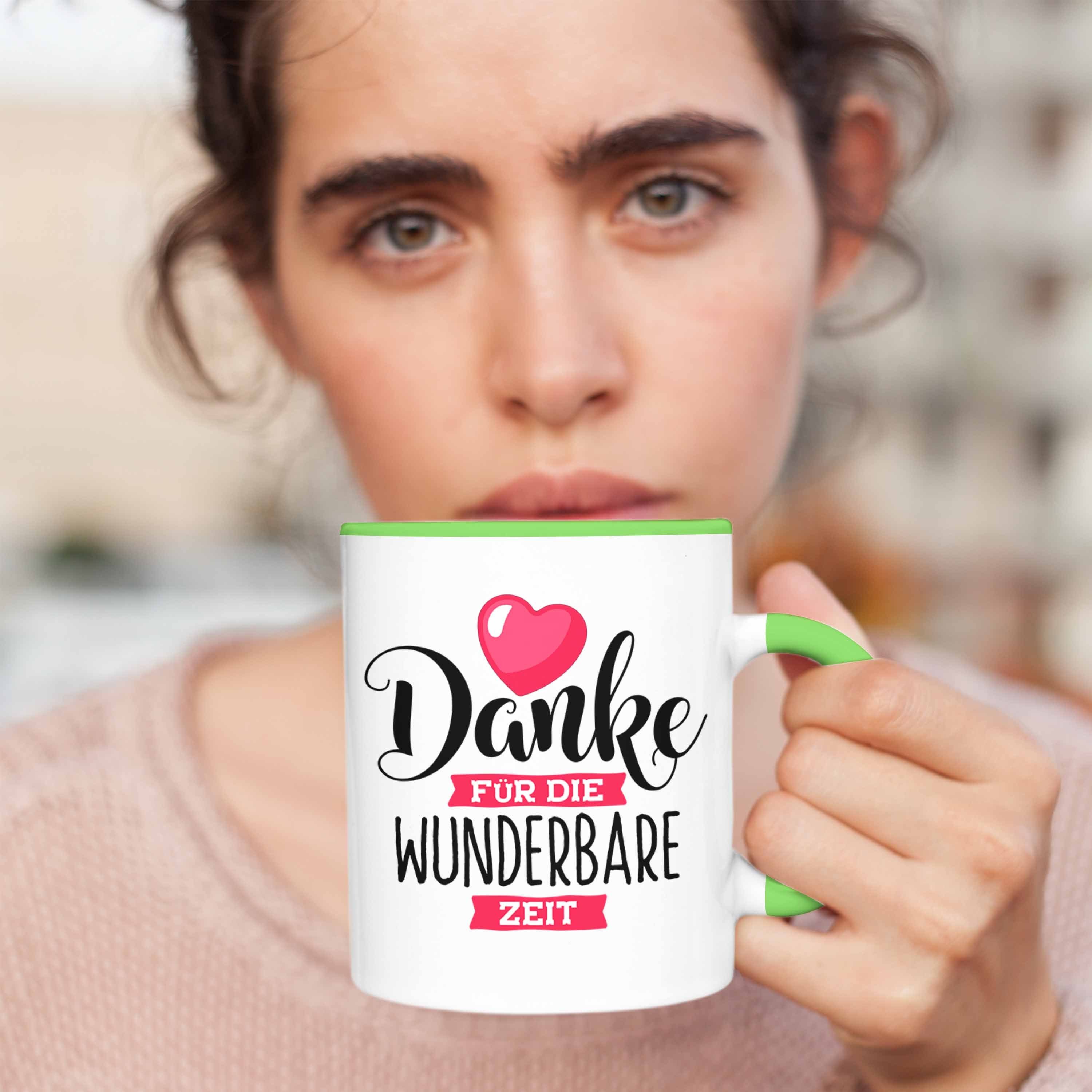 Kollegin Für Tasse Tasse Kollege Wund Jobwechsel Abschiedsgeschenk Grün Danke Die Trendation