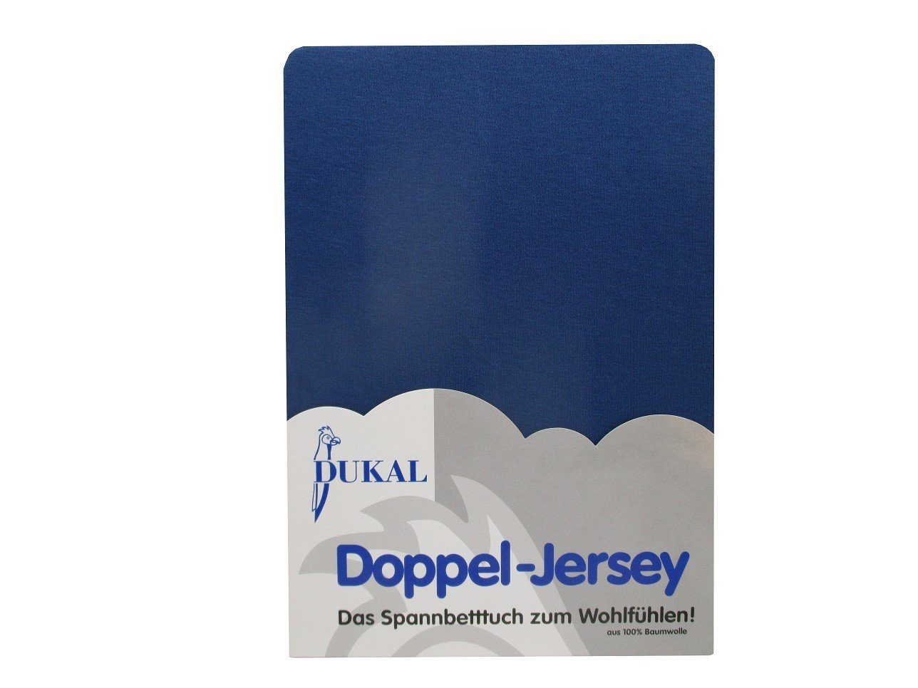 Spannbettlaken aus hochwertigem DOPPEL-Jersey, 100% Baumwolle, DUKAL, Doppel-Jersey, Gummizug: rundum, (1 Stück), 80x200 cm, mit Spannumrandung, Made in Germany