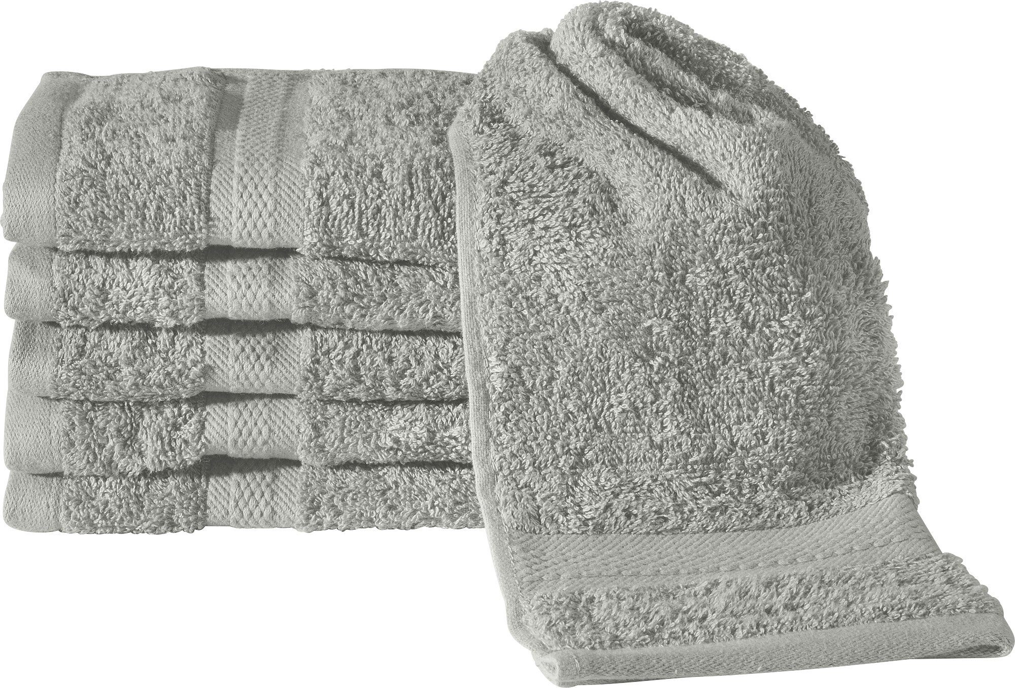 REDBEST Gästehandtuch Gästetuch "Chicago" 6er-Pack, Frottier, Walk-Frottier Uni