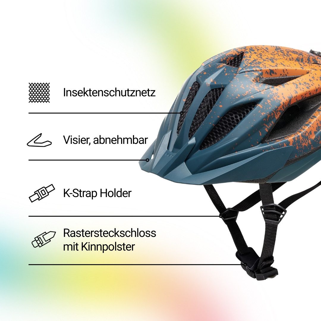 KED Fahrradhelm Street Jr Pro Kinder- und Jugend-Fahrradhelm, Made in Germany, Maxshell-Technologie, K-FIT Anpassung
