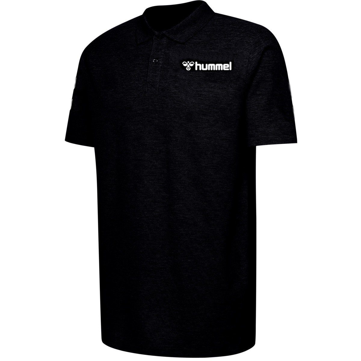 HMLGOMover T-Shirt Poloshirts hummel 2001 - BLACK Kinder POLO COTTON