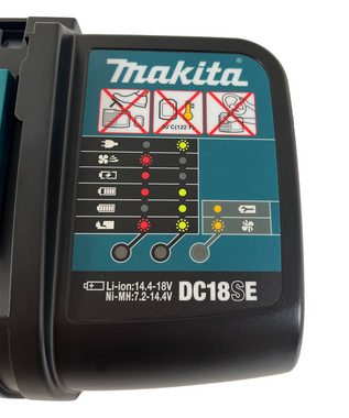 Makita DC18SE Akku-Ladestation (Auto-Ladegerät für 14,4 V und 18 V LXT-Akkus)