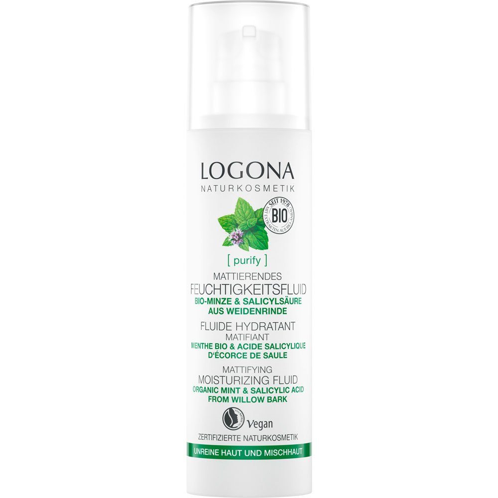 LOGONA Gesichtspflege PURIFY Serie, 30 ml