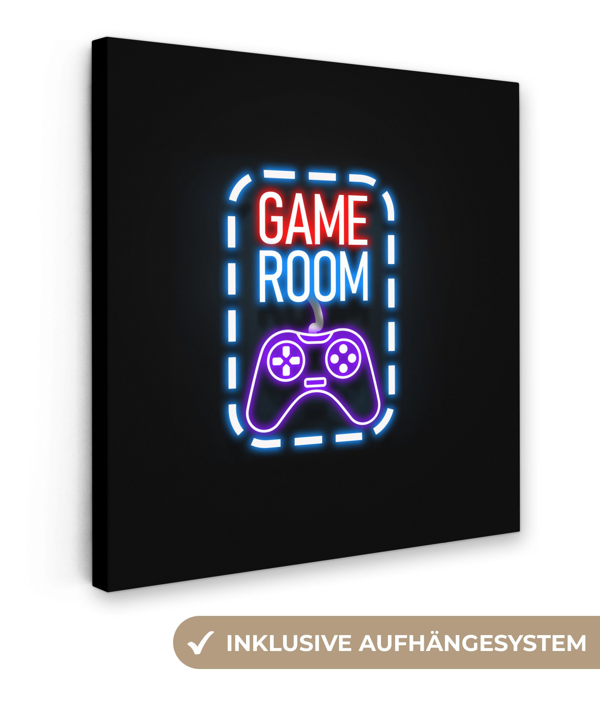 OneMillionCanvasses® Leinwandbild Neon - Zitate - günstig online kaufen