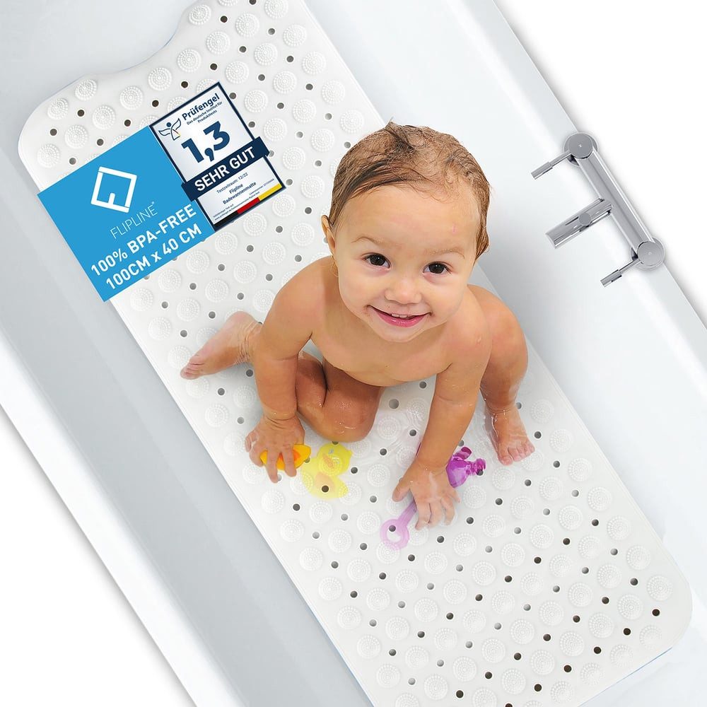 FLIPLINE® Badematte, 1x FLIPLINE Badematte - Weiß, TPE, günstig online kaufen