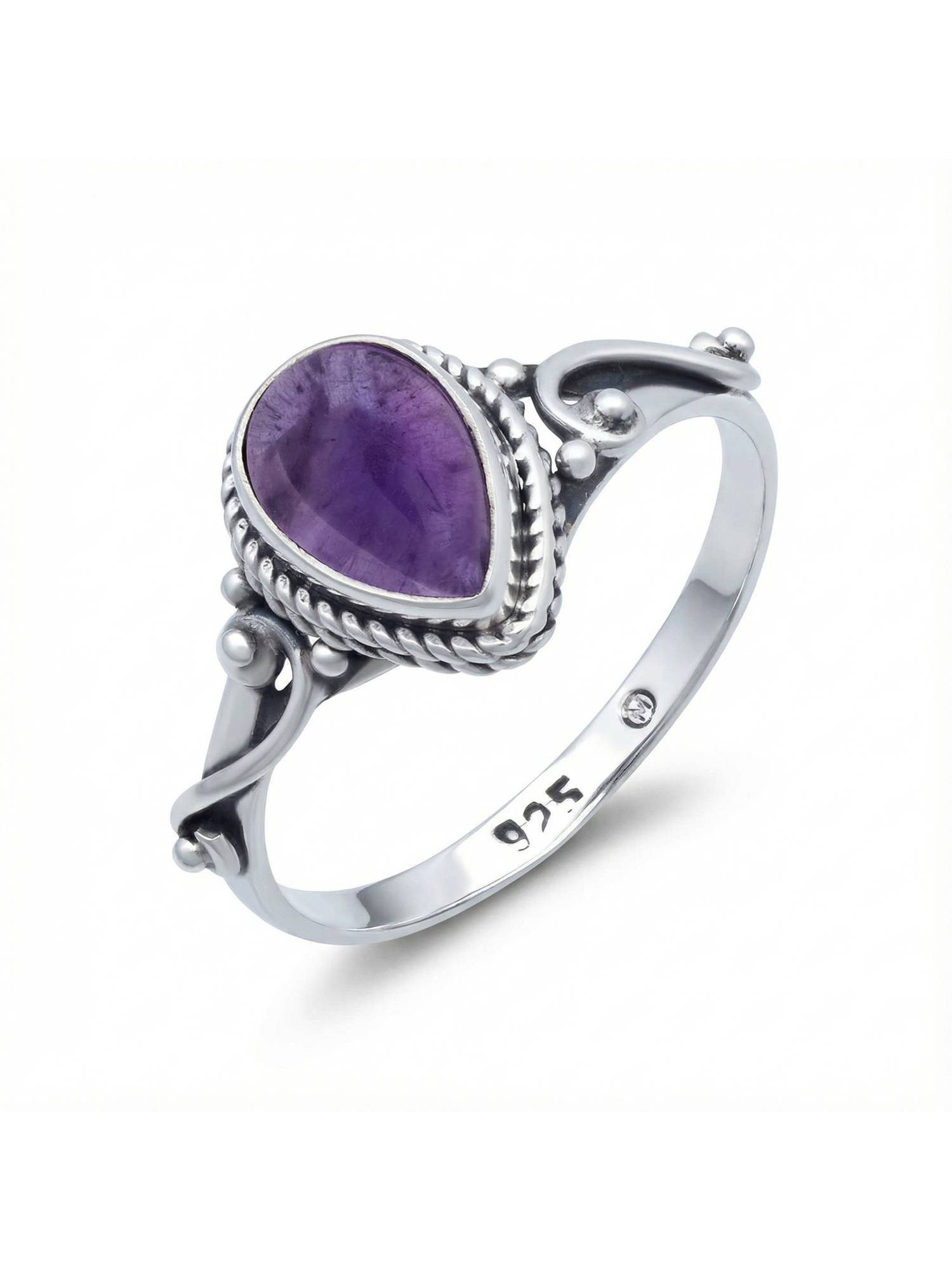 Silberring FITO aus 925 Silber mit Amethyst