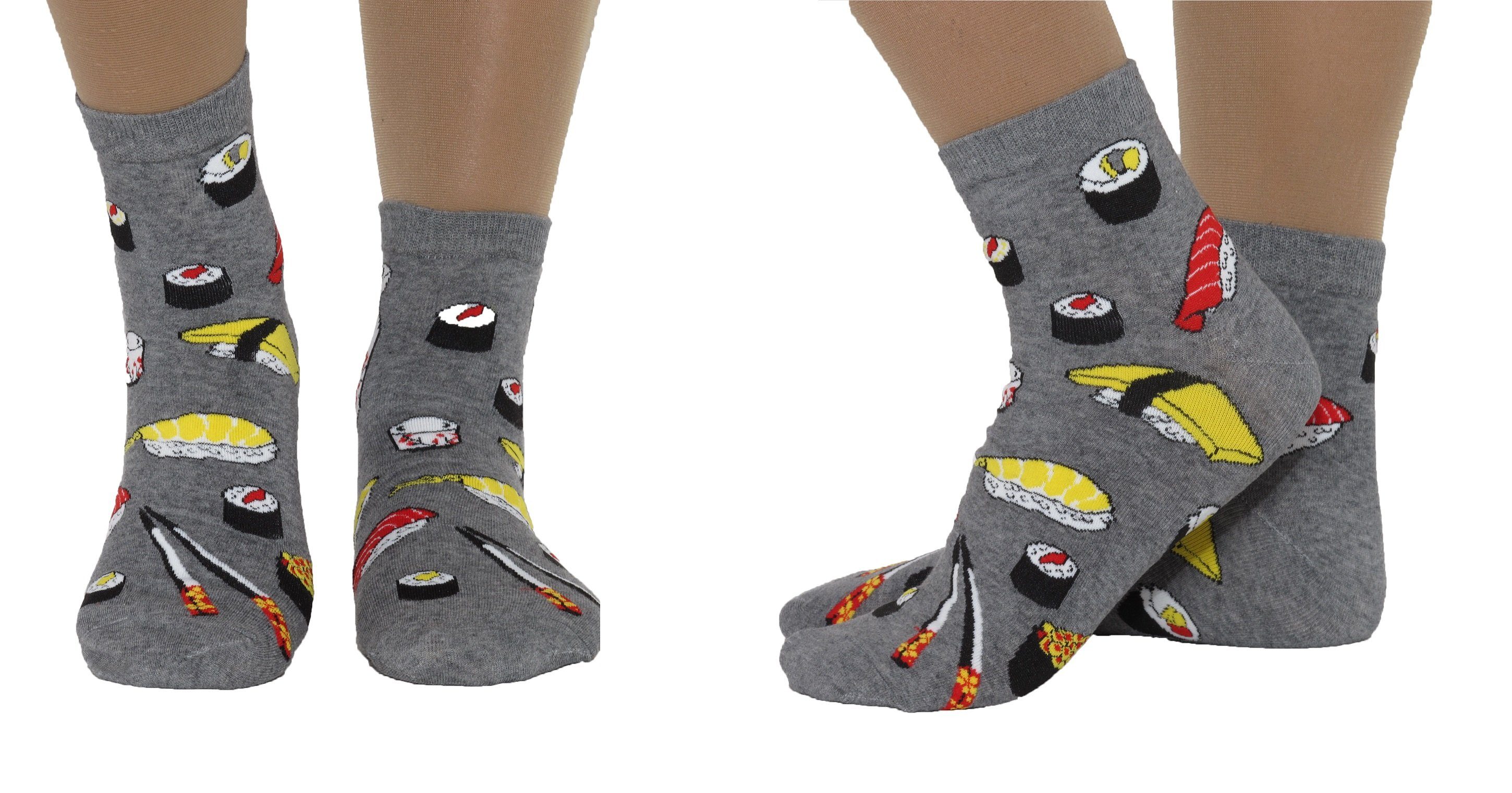 Rungassi Socken 2er Set (2 Paar) Herren Crazy Socken Kurze Länge G