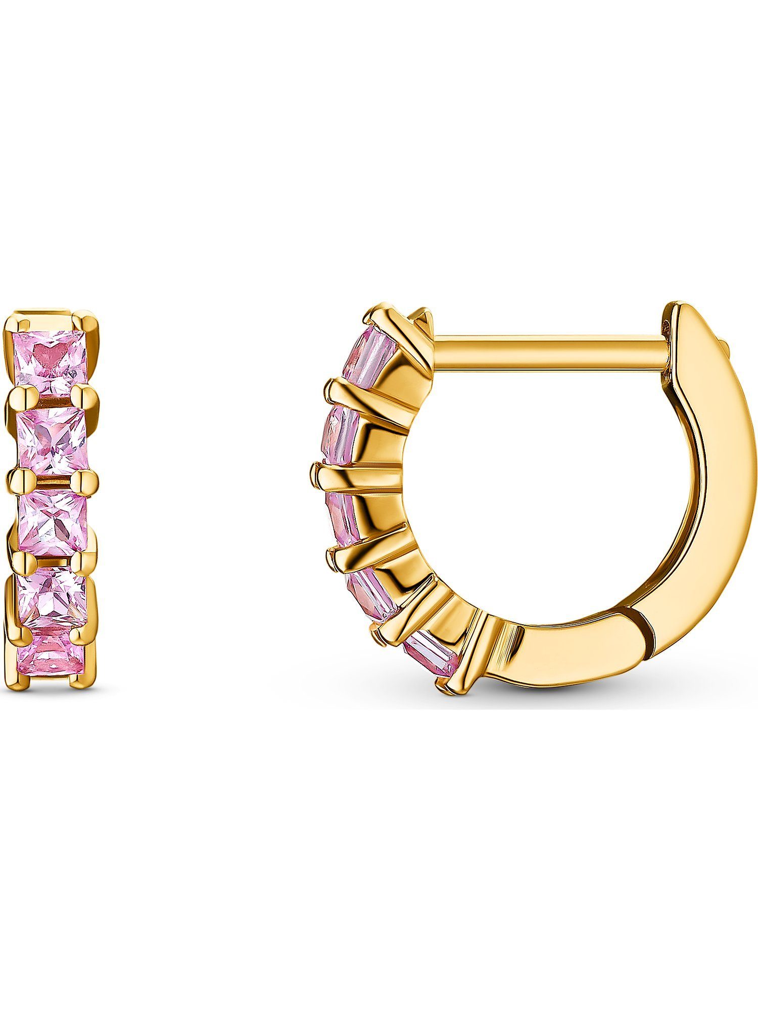 GUIA Paar Creolen GUIA Damen-Creolen 585er Gelbgold 10 Saphir (Paar)