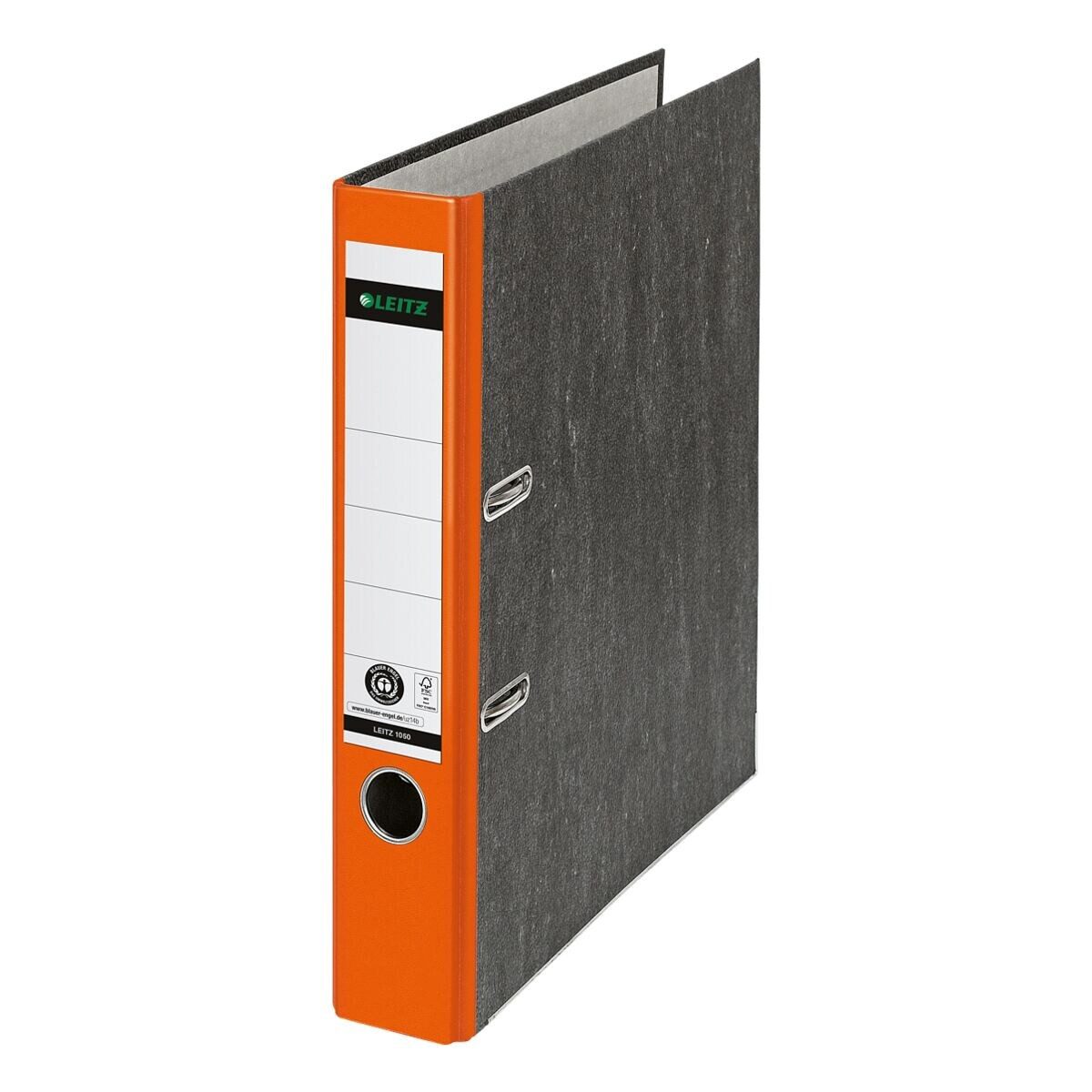 LEITZ Wolkenmarmor-Ordner, 180 Grad, DIN A4, 52 mm, orange