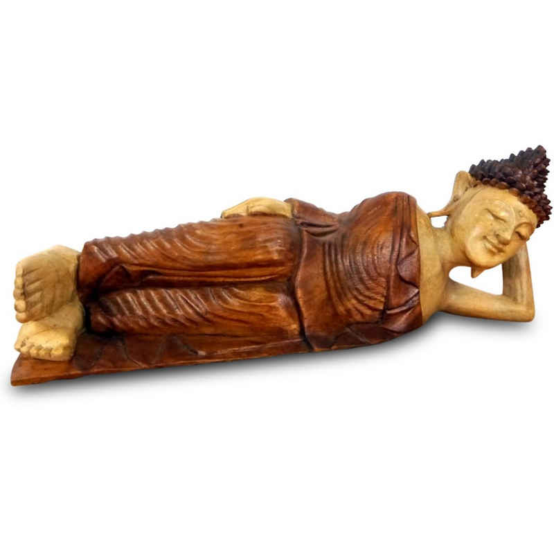 livasia Buddhafigur Liegender Buddha aus Bali, Holz (Breite: 30 oder 50cm)