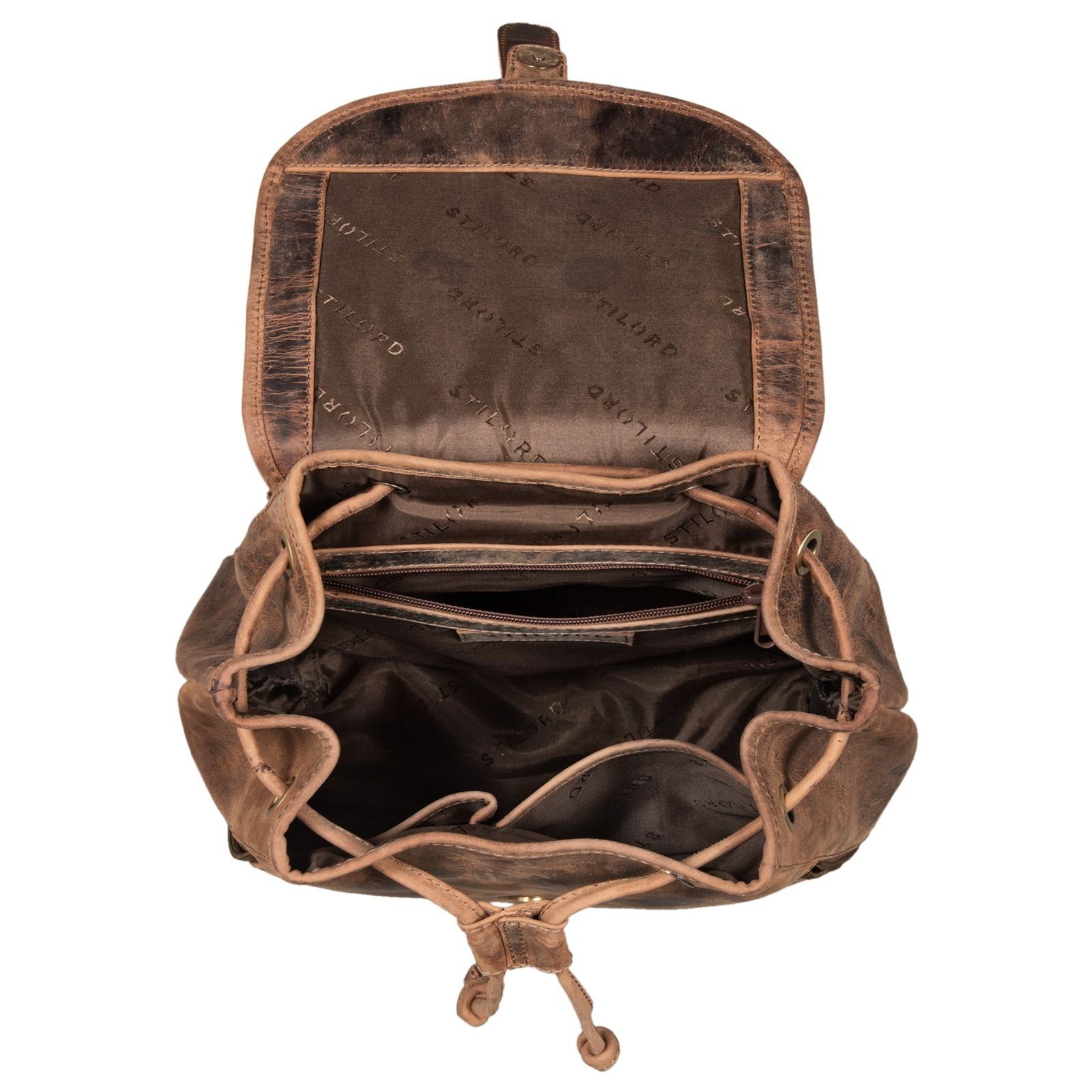STILORD Cityrucksack "Allison" Rucksack Damen Modern Leder