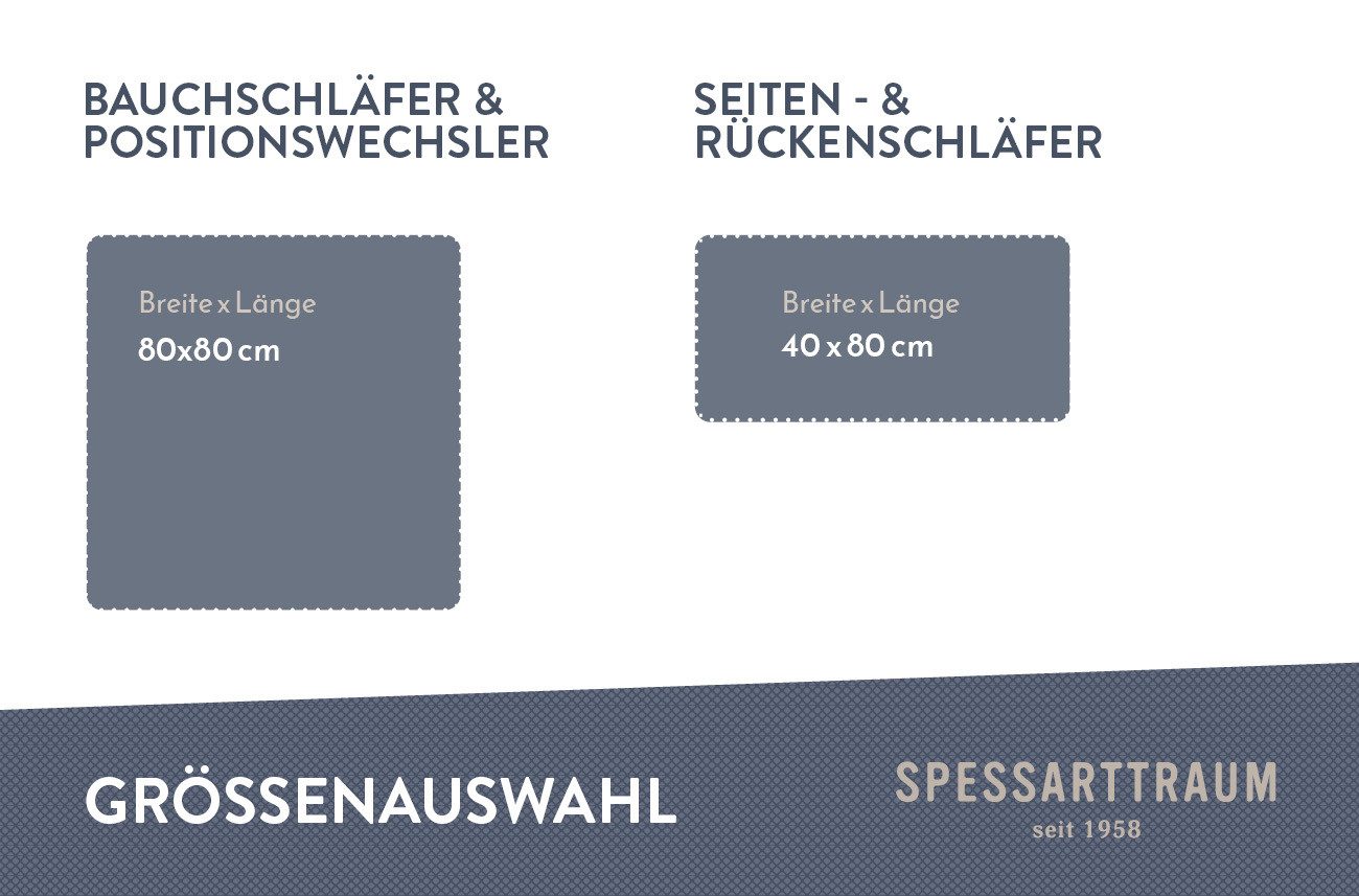SPESSARTTRAUM Gänsedaunenkopfkissen Premium, Füllung: 90% Gänsedaunen günstig online kaufen
