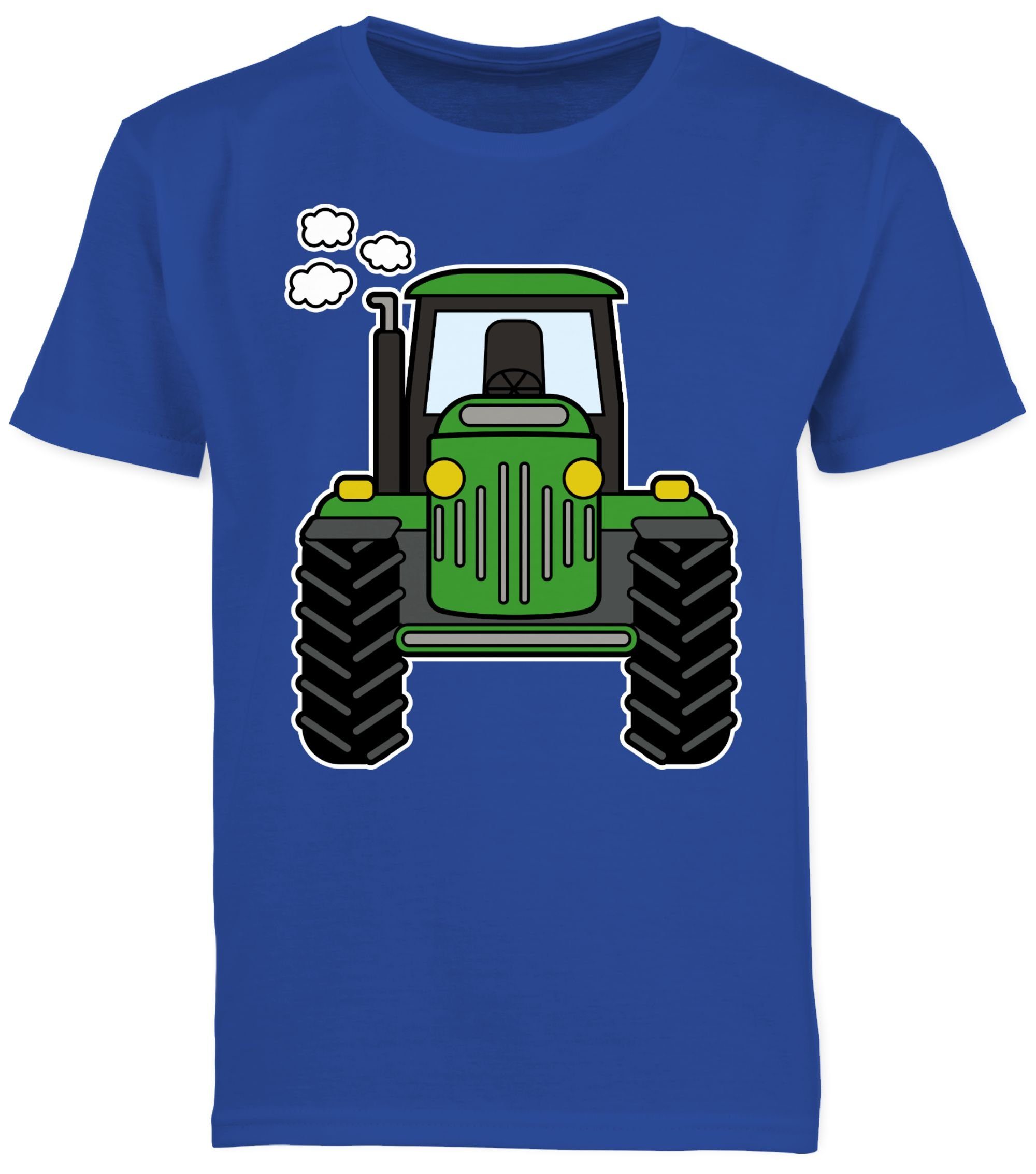 Shirtracer T-Shirt Traktor Front Royalblau 2 Traktor