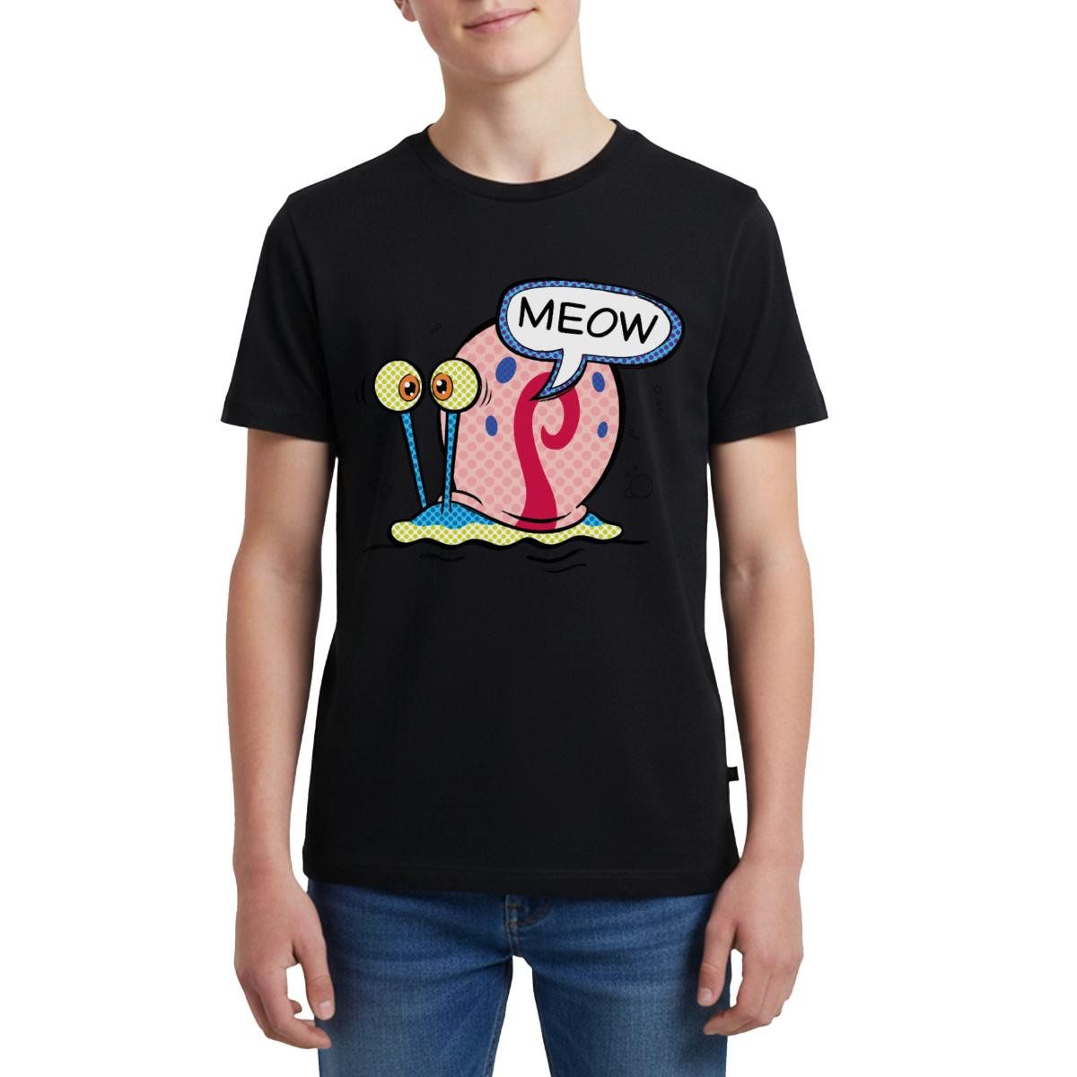 T-Shirt SpongeBob Schwammkopf Gary Die Schnecke Teenager Premium T-Shirt