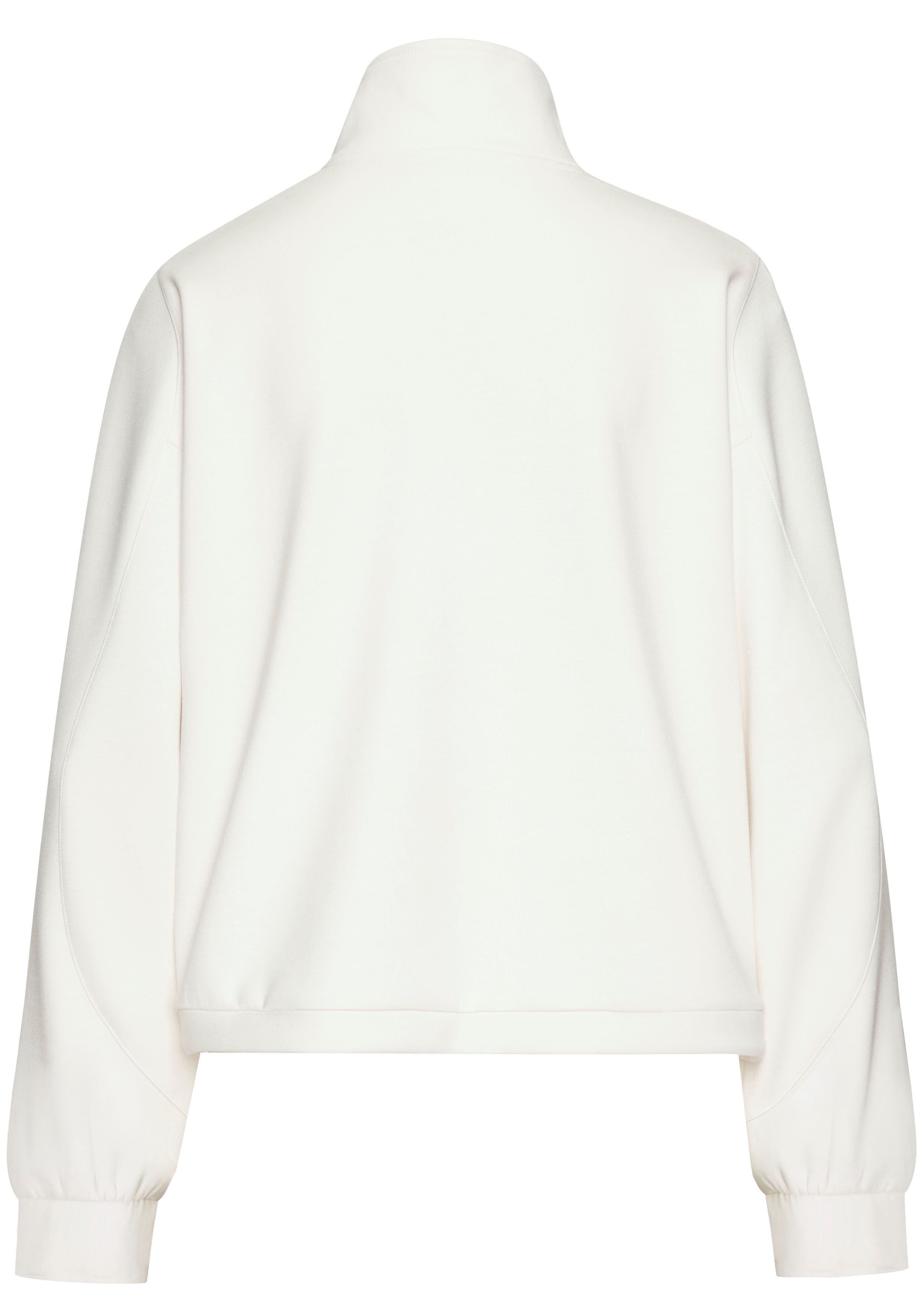 Copenhagen Studios Langarmshirt aus hochwertigem Material mit Stehkragen und Reißverschluss