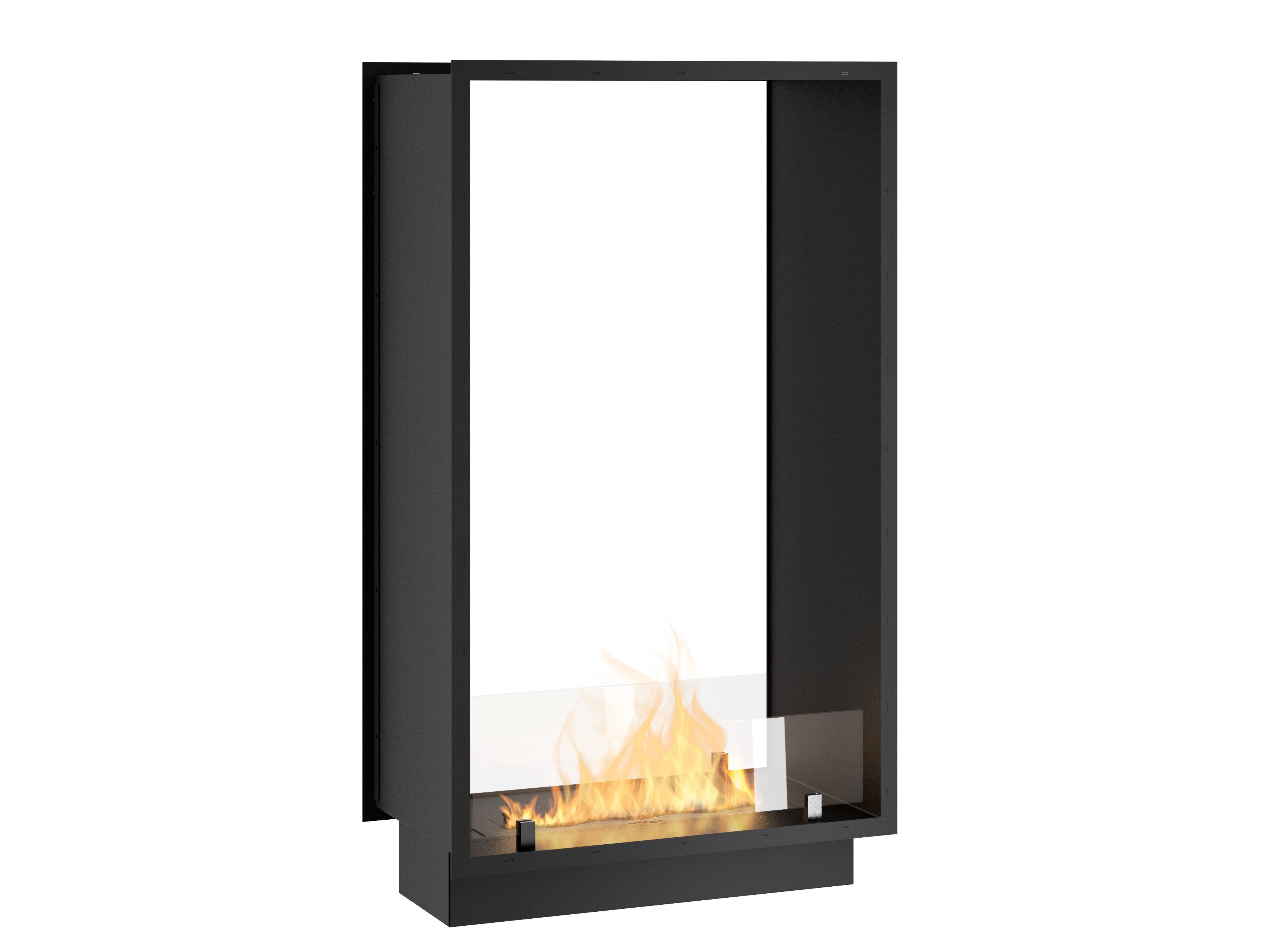 Infire Echtfeuer-Dekokamin 2Side Slim Vertical Ethanolkamineinsatz, TÜV zertifiziert