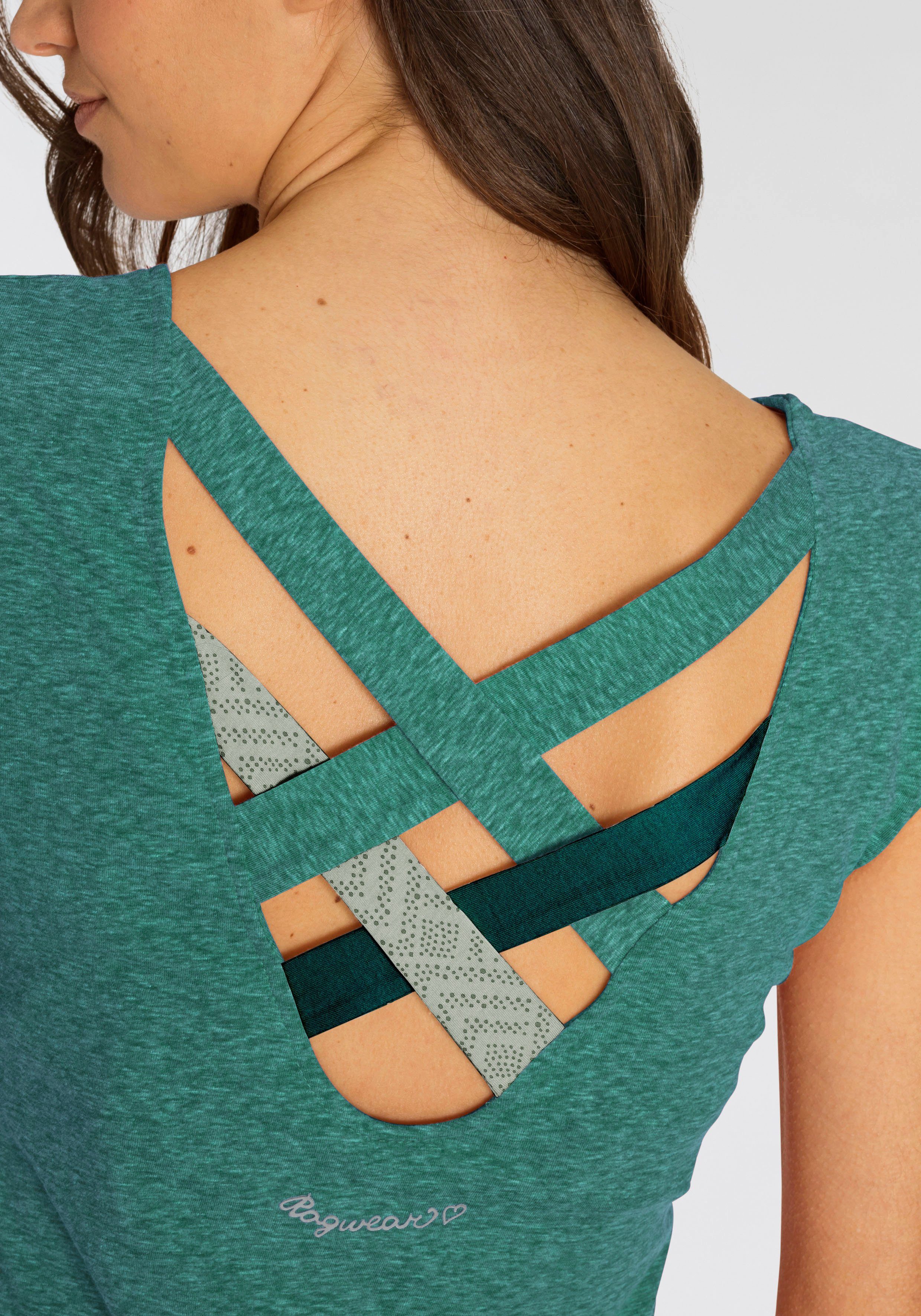 Ragwear T-Shirt SOFIA O mit besonderem Rückenausschnitt