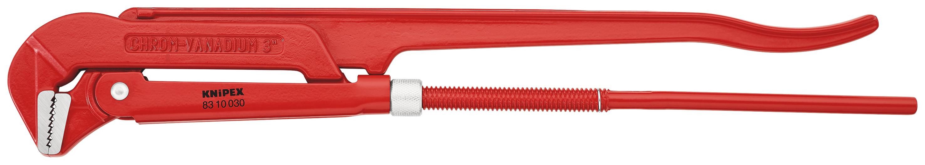 Knipex Rohrzange 83 10 030 Rohrzange 90° rot pulverbeschichtet 650 mm