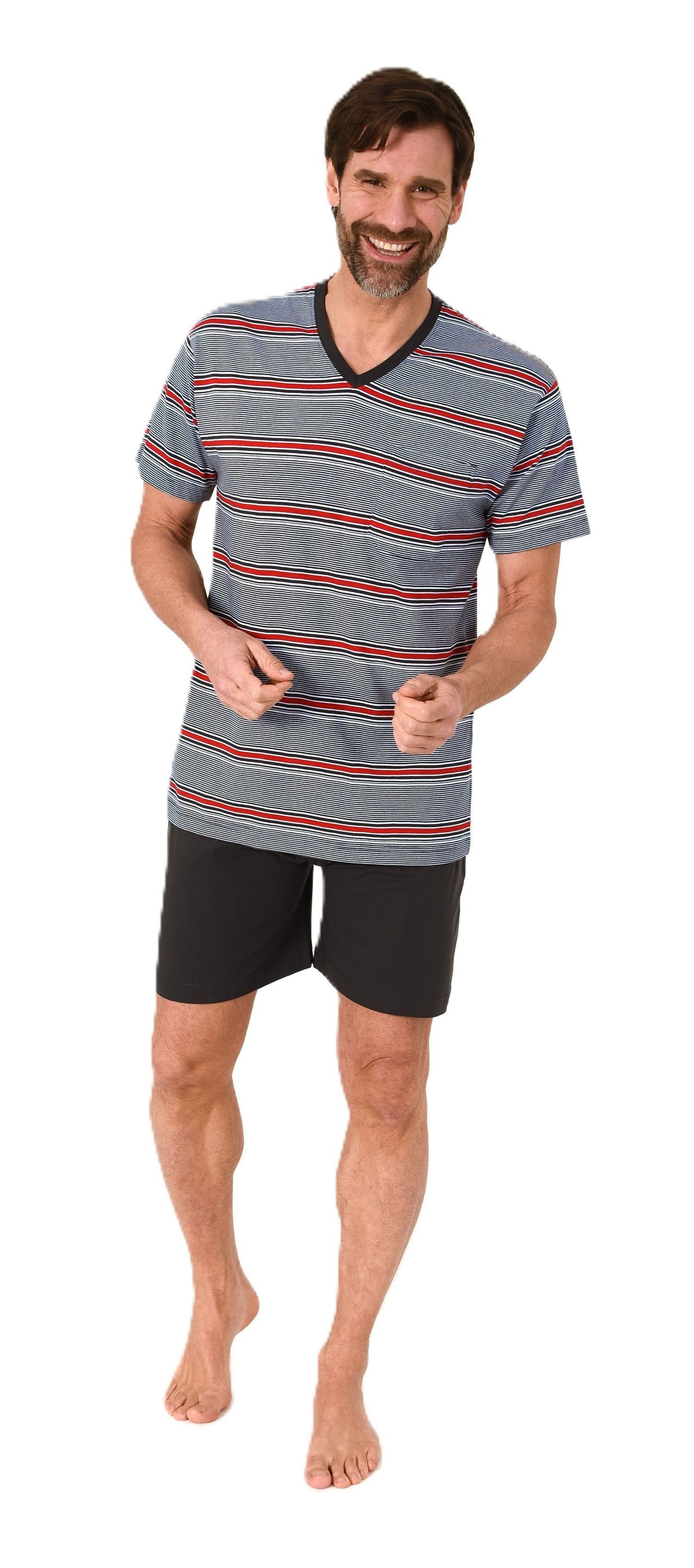 Normann Pyjama Normann Herren Schlafanzug kurzarm günstig online kaufen