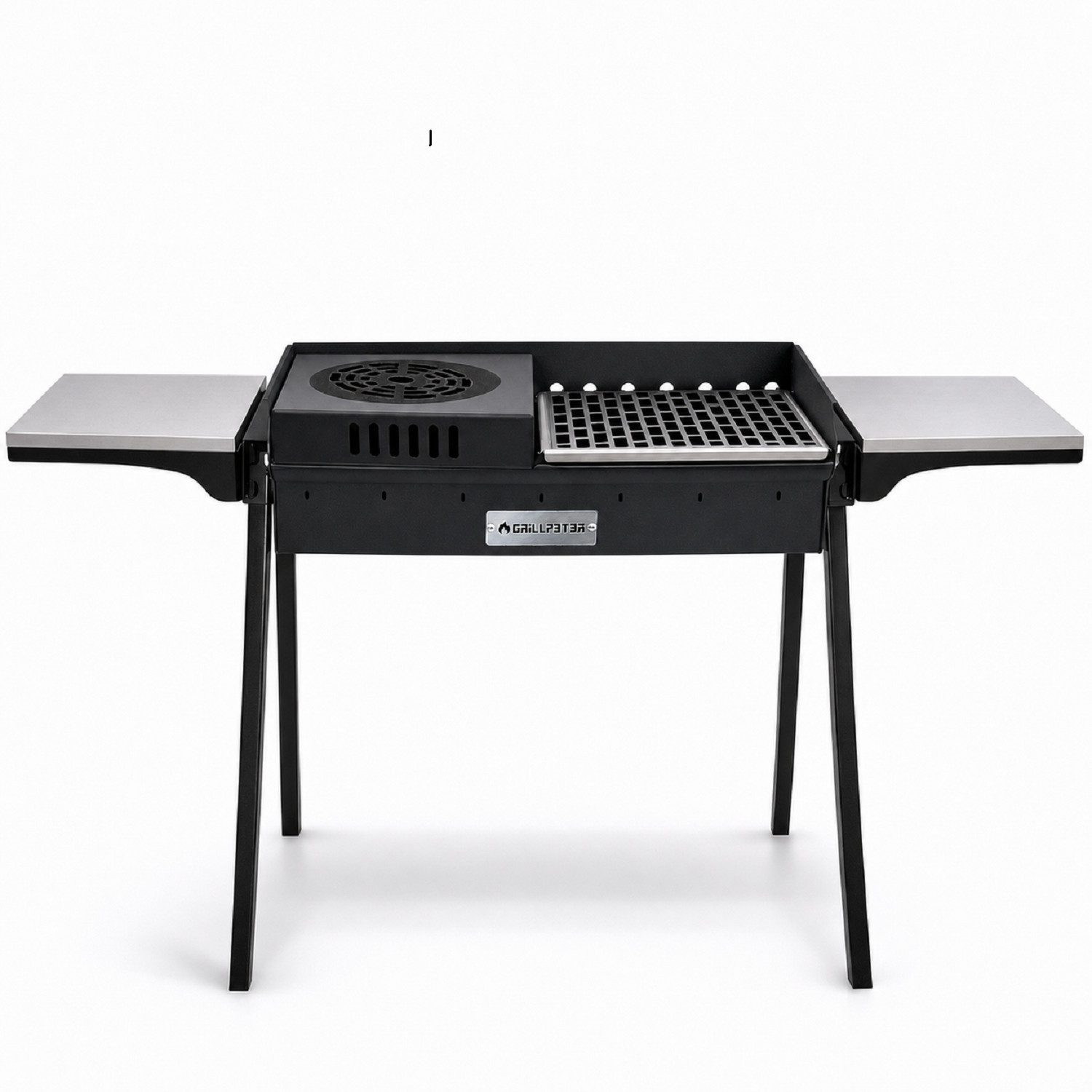 Grillpeter Holzkohlegrill Mangal Bulat 70 Schaschlikgrill 3mm Stahl Ablagen Gitter Rama