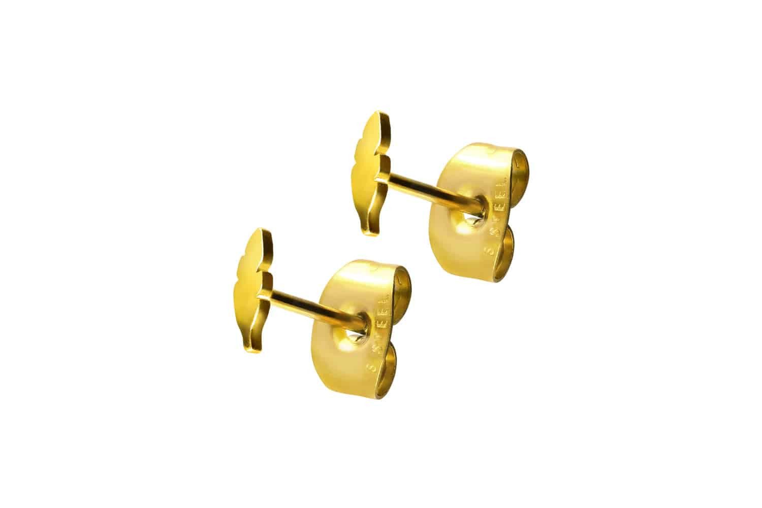 Paar Ohrstecker Chirurgenstahl Ohrstecker BLATT