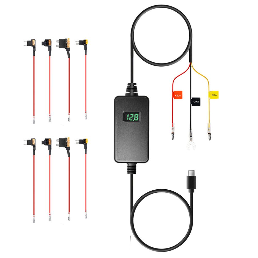 70mai Einstellbares Hardwire Kit UP06 für Dashcam (für 70mai Dashcam 4K Omni X800, M310, A510, A810, A800SE, T800)