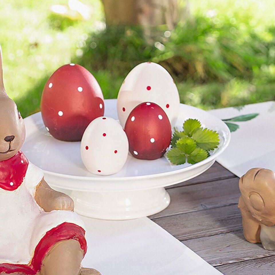 Home-trends24.de Osterhase Osterhase Häsin Ostereier Hasenpaar Hasenset  Osterdeko Figur Wählbar