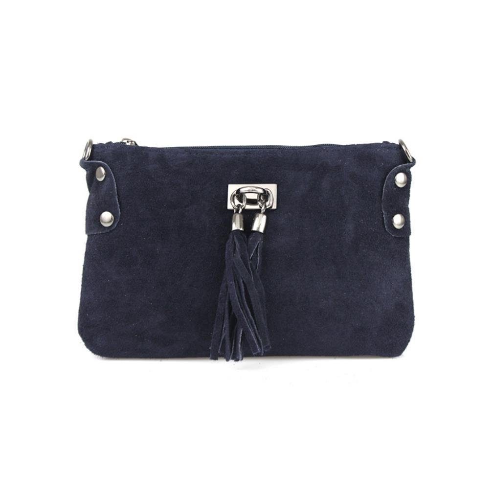 Schultertasche Made in Italy Damen Leder Tasche CrossOver