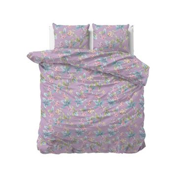 Bettwäsche SLEEPTIME Flower express - Bettbezug +Kissenbezüge, Sitheim-Europe, Baumwolle, 3 teilig, Weich, geschmeidig und wärmeregulierend
