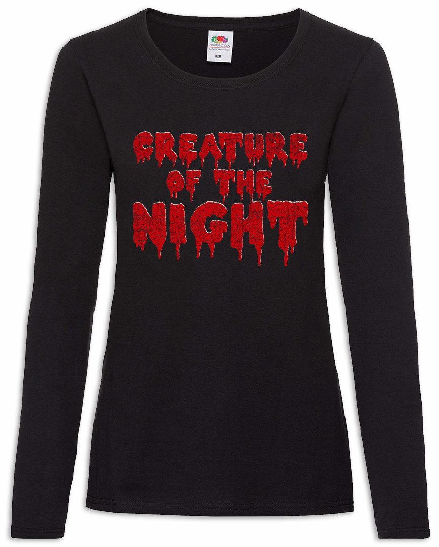Urban Backwoods Langarmshirt Creature of the Night Damen Langarmshirt Band Punk Death Heavy Metal (1-tlg) Hard Rock Gothic Horror