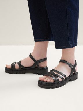 TOM TAILOR Sandalen aus Kunstleder Sandale (1-tlg)