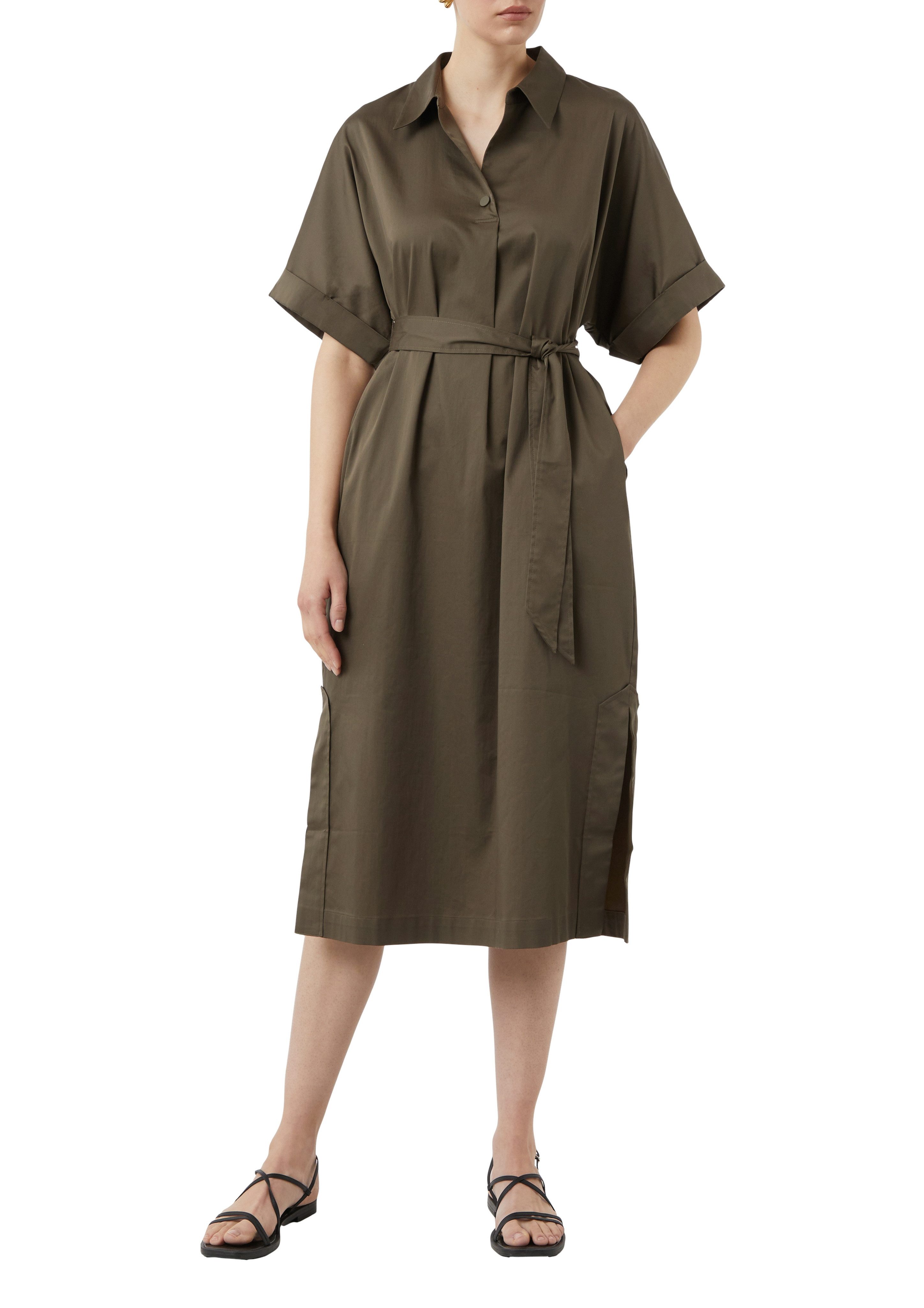 comma Sommerkleid mit Bindegürtel