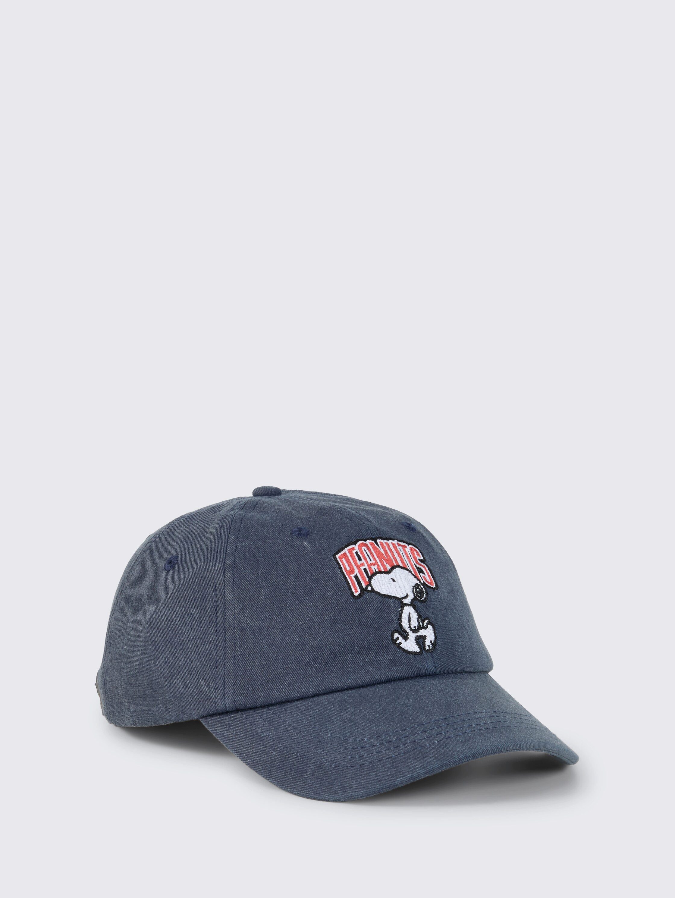 TOM TAILOR Denim Baseball Cap mit Peanuts-Stickerei im Jeans-Look