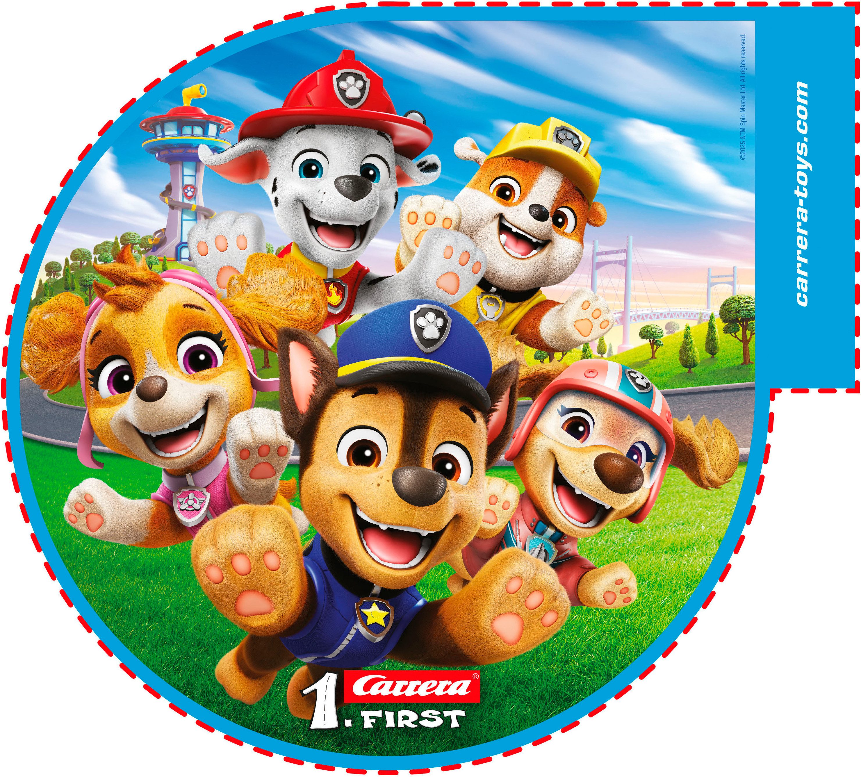 Carrera® Autorennbahn Carrera First, Paw Patrol - On the Track (Streckenlänge 2,4 m)