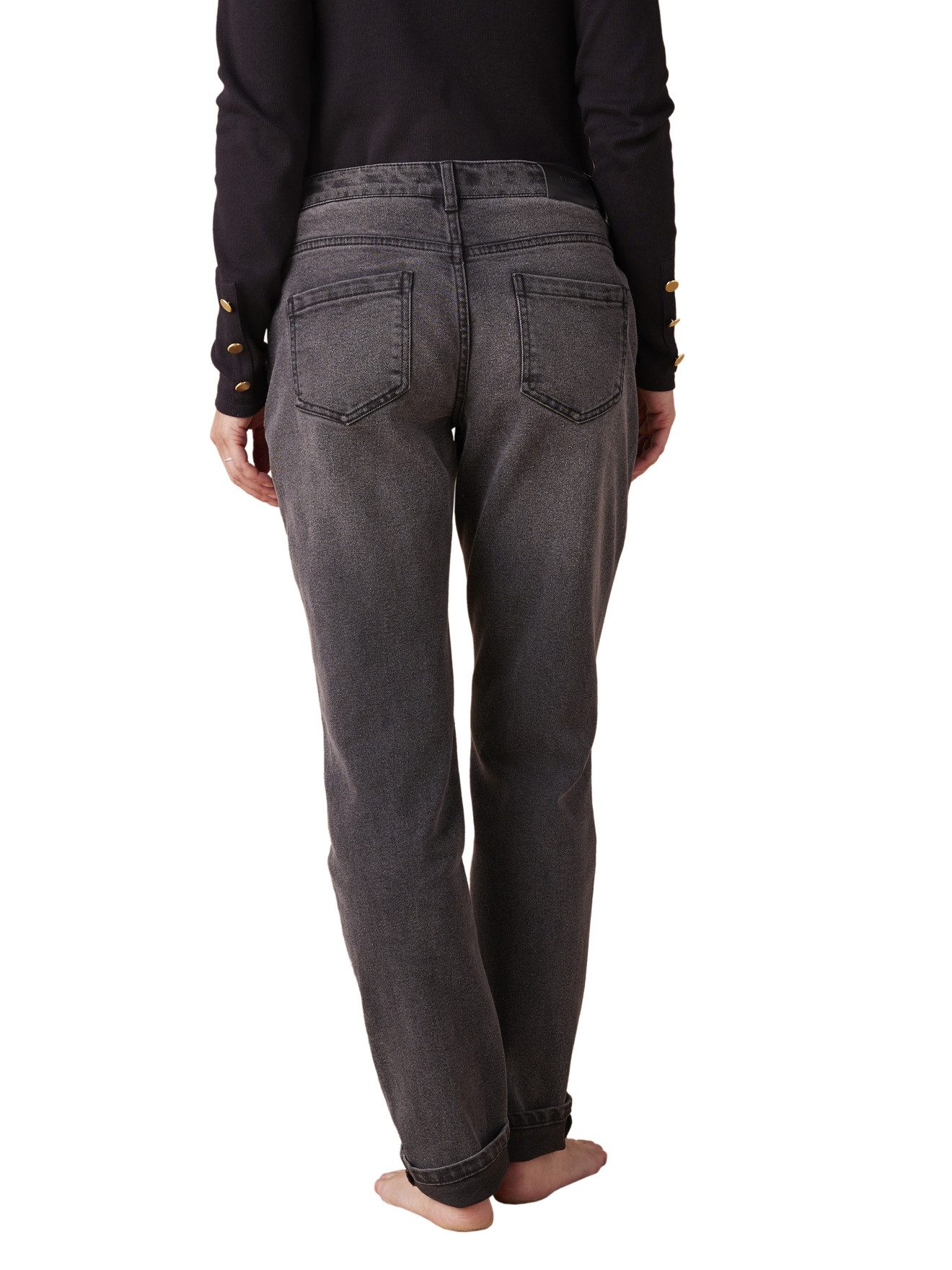 Envie de Fraise Umstandsjeans Slim-Fit-Umstandsjeans, Seamless-Bund WATERLESS Bundweite verstellbar, Bund-Einsatz abnehmbar