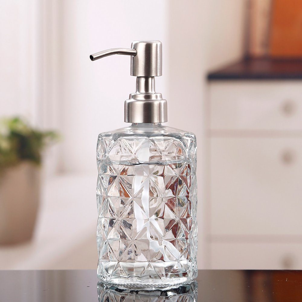 Badezimmer, Dispenser Seifenspender für GelldG Transparente Seifenspender Pumpspender, Nachfüllbarer