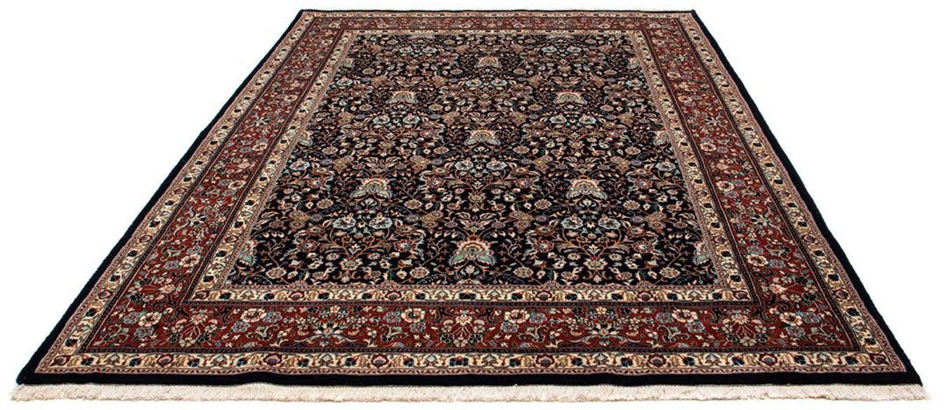 Wollteppich Moud Blumenmuster Blu scuro 274 x 192 cm, morgenland, rechteckig, Höhe: 10 mm, Unikat mit Zertifikat