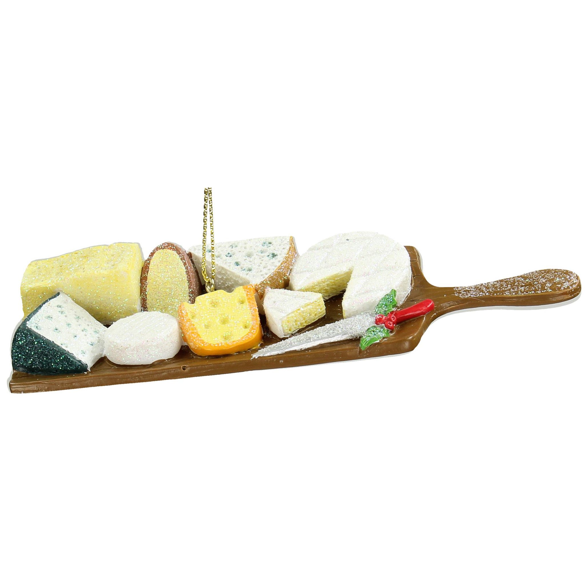 HD Collection Christbaumschmuck, Christbaumschmuck Keramik 14cm Käseplatte Figur