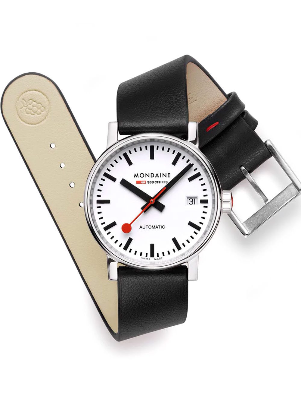 MONDAINE Automatikuhr Mondaine MSE.35610.LBV Damenuhr Evo2 Automatik 35mm 5ATM Mondaine MSE.35610.LBV Damenuhr Evo2 Automatik 35mm 5ATM