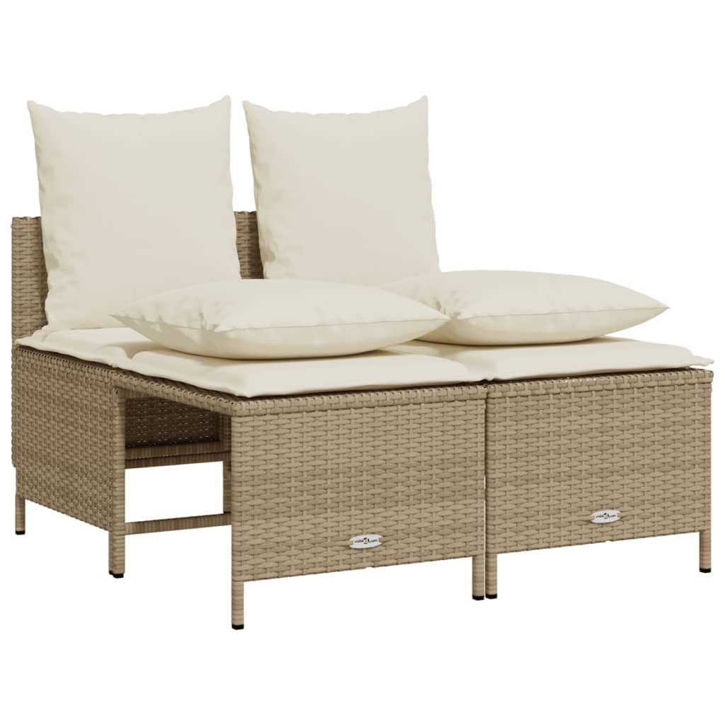 vidaXL Gartenlounge-Set 4-tlg. Garten-Sofagarnitur mit Kissen günstig online kaufen