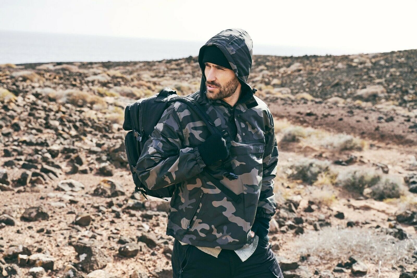 Brandit Regenjacke Allwetterjacke Regenjacke Windbreaker Übergangs Herbst Jacke Outdoor – Bild 5 von 5