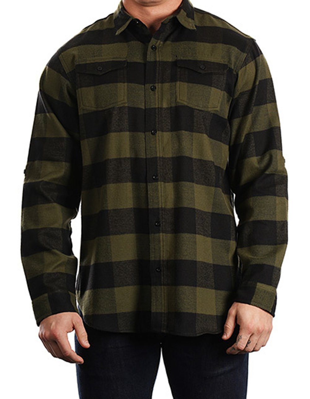 Burnside Flanellhemd Herren Flanellhemd
