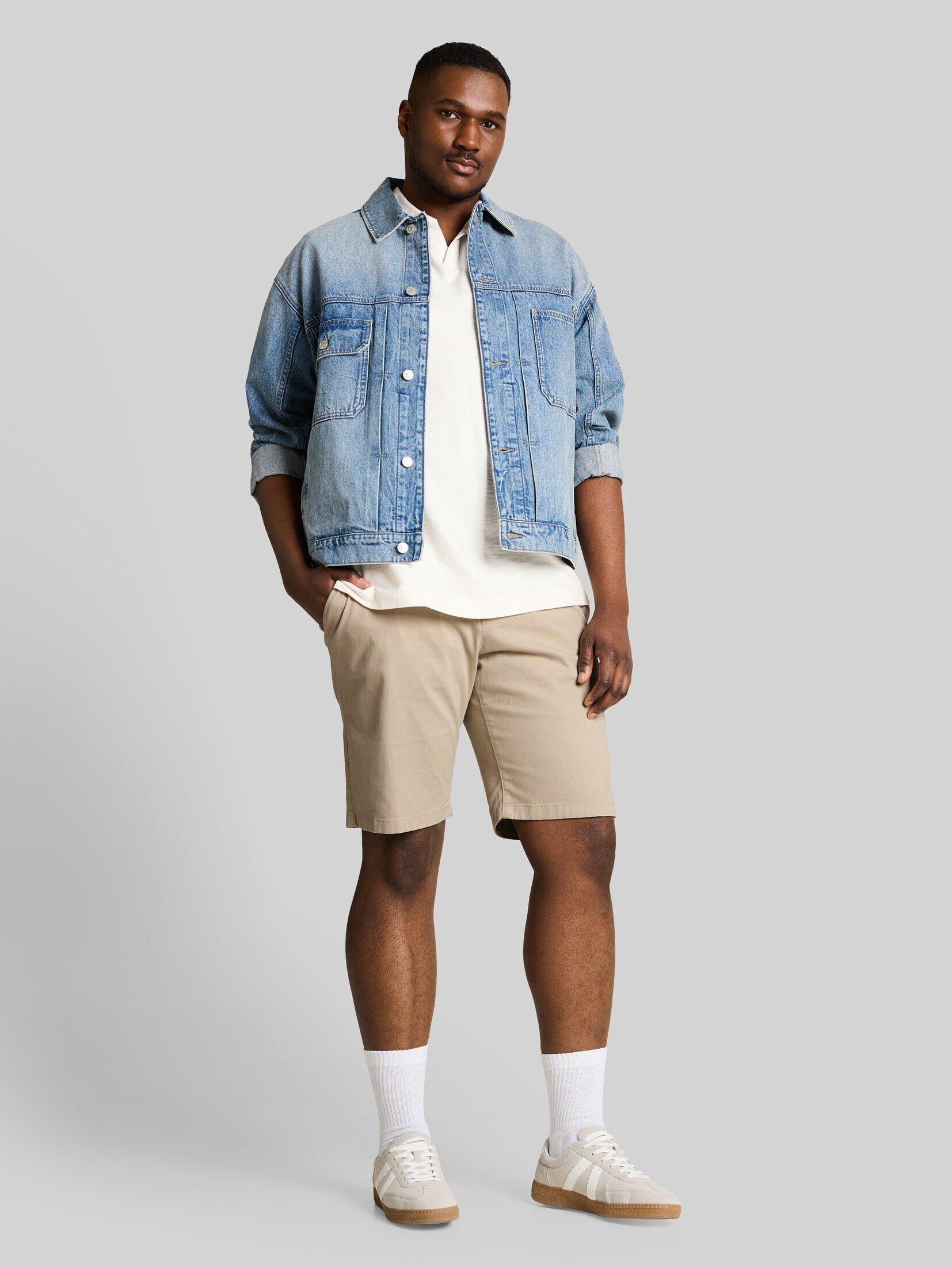 TOM TAILOR PLUS Shorts Hosen & Chino Plus Size - Slim Chino Shorts