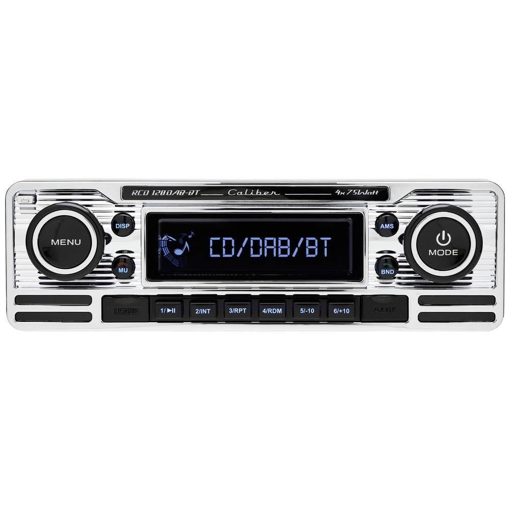 Caliber Retro radio 4x75W mit DAB+, FM, CD, Bluetooth® Autoradio (DAB+  Tuner, Bluetooth®-Freisprecheinrichtung)