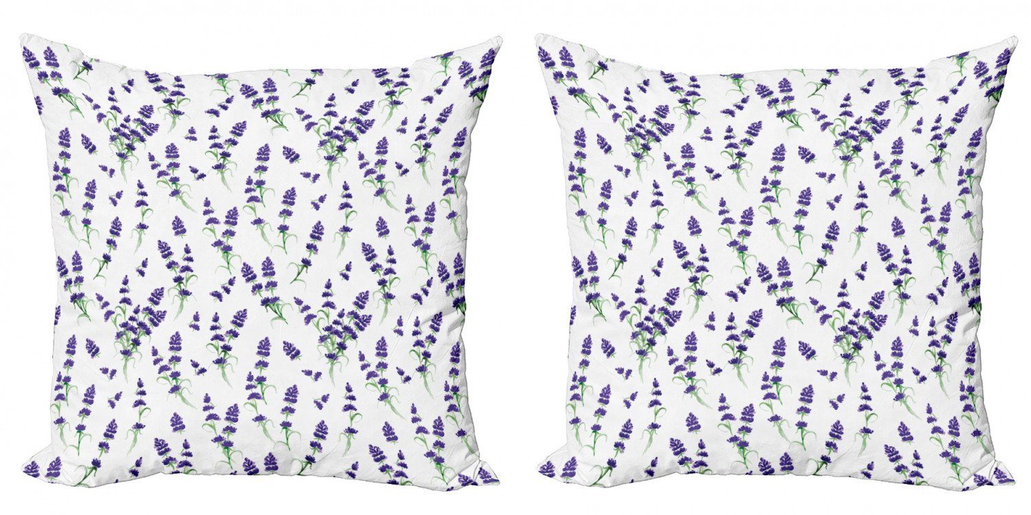 Botanisch Digitaldruck, Bouquet Doppelseitiger Modern Abakuhaus (2 Kissenbezüge Romantik Lavendel Stück), Accent